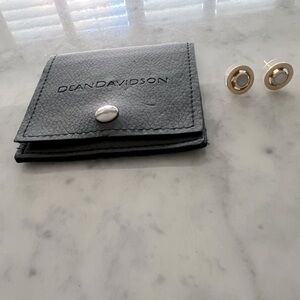 Dean Davidson White Agate Halo Studs earrings